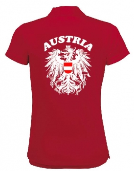 Sport-Polo Shirt mit Austria + Adler am Rücken